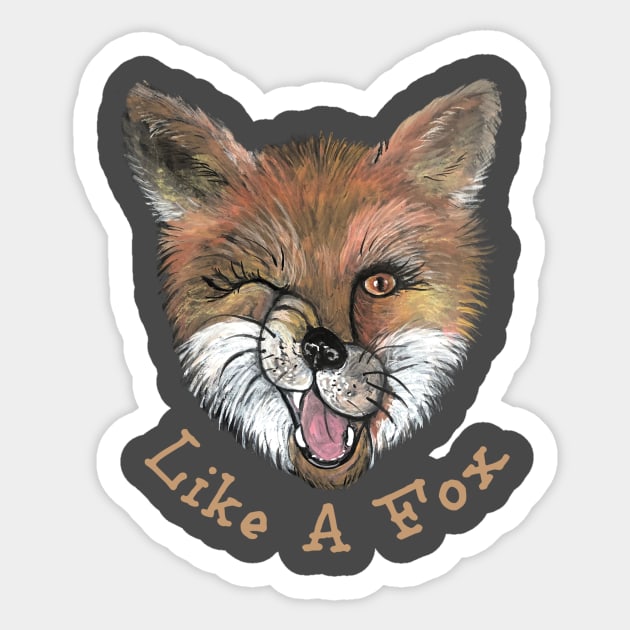 LIKE A FOX Foxy Lady Sticker by ArtisticEnvironments